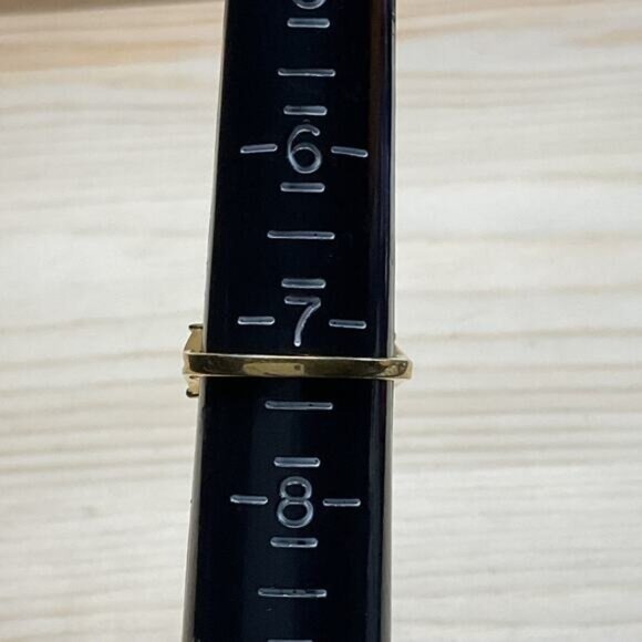 Gold Tone Pearl & Flower Rhinestone Accent Ring Elegant Design - Picture 5 of 6